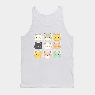 Cute Kawaii Cat Tank Top